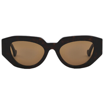 Brown Geometric Sunglasses GG1421S 002