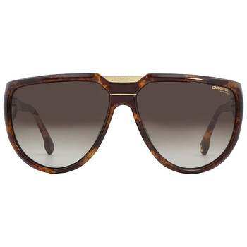 Brown Gradient Browline Sunglasses FLAGLAB 13 0086HA