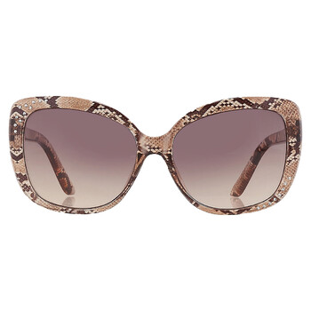 Brown Gradient Butterfly Sunglasses GF0383 45F