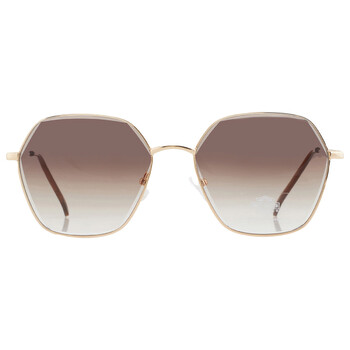 Brown Gradient Geometric Sunglasses HD5057S 32F