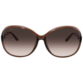 Brown Gradient Oval Sunglasses SF770SA 213