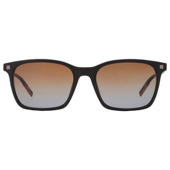 Brown Gradient Rectangular Sunglasses EZ0181 02F