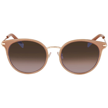 Brown Gradient Round Sunglasses BL 6089K 3
