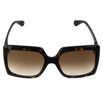 Brown Gradient Square Sunglasses GG0876S 002