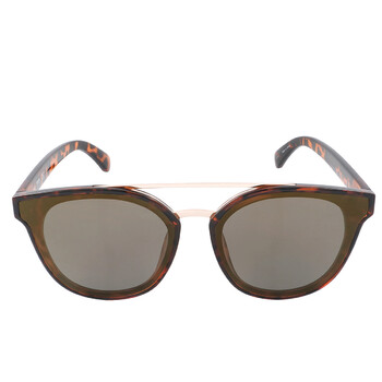 Brown Mirror Round Sunglasses KC2835