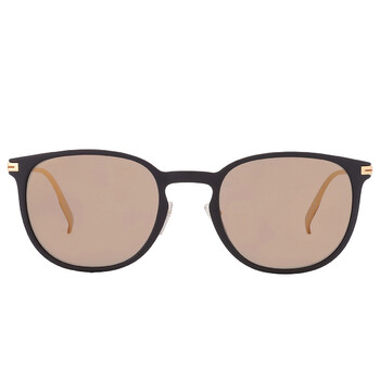 Brown Mirror Square Sunglasses EZ0136 02G