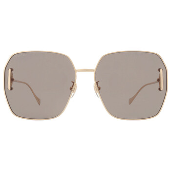 Brown Oversized Sunglasses GG1207SA 005