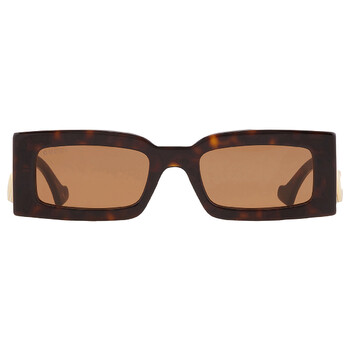 Brown Rectangular Sunglasses GG1425S 002