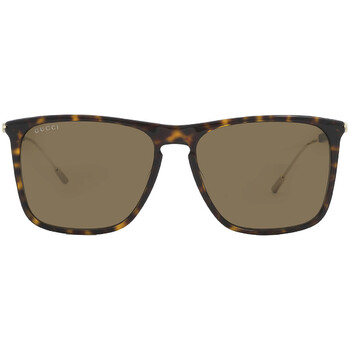 Brown Rectangular Sunglasses GG1269S 002