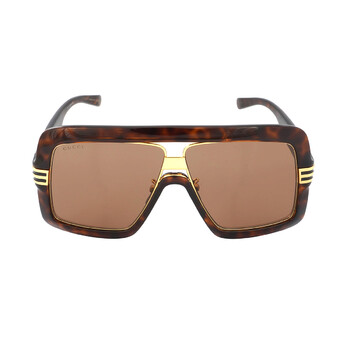 Brown Shield Sunglasses GG0900S 002