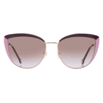 Brown Violet Cat Eye Sunglasses HER 0112S 0RY8QR