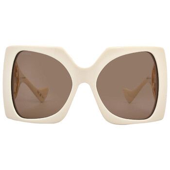 Brown Wrap Sunglasses GG1255S 002