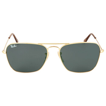 Caravan Green Classic G15 Rectangular Sunglasses RB3136 181