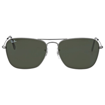 Caravan Green Classic G15 Square Sunglasses RB3136 004
