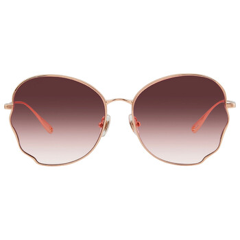 Chloe Red Gradient Irregular Sunglasses BL7105 A32