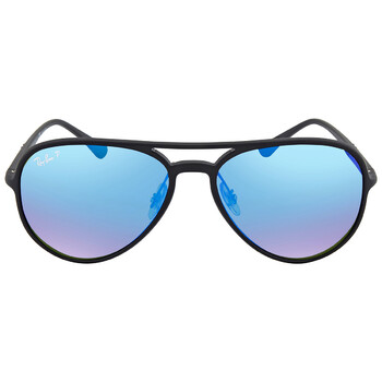 Chromance Blue Gradient Mirror Aviator Sunglasses RB4320CH 601SA1