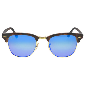 Clubmaster Blue Flash Sunglasses RB3016 114517
