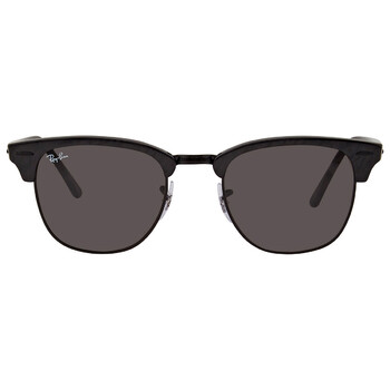 Clubmaster Marble Dark Grey Square Sunglasses RB3016 1305B1