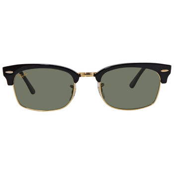 Clubmaster Square Legend Gold Green Sunglasses RB3916 130331