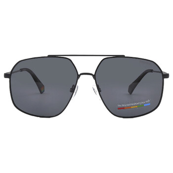 Core Polarized Grey Navigator Sunglasses PLD 6173S 0807M9