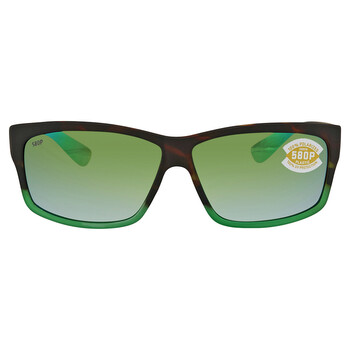 Cut Green Mirror Polarized Polycarbonate Sunglasses UT 77 OGMP
