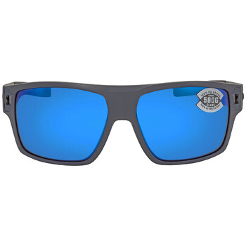 DIEGO Blue Mirror Polarized Glass Mens Sunglasses DGO 98 OBMGLP