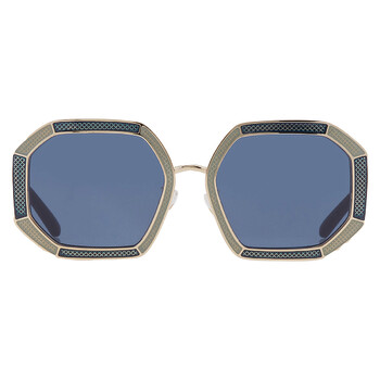 Dark Blue Geometric Sunglasses TY6102 335580