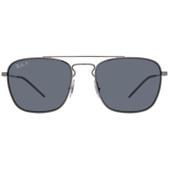 Dark Blue Polarized Square Sunglasses RB3588 92492V