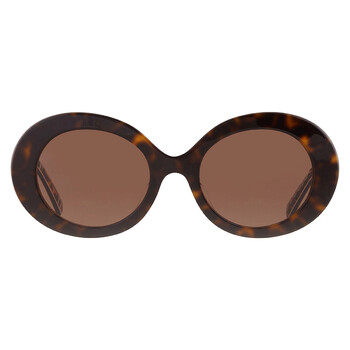 Dark Brown Oval Sunglasses DG4448F 321773