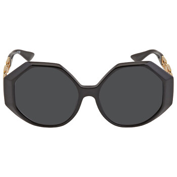 Dark Gray Geometric Sunglasses VE4395 534587