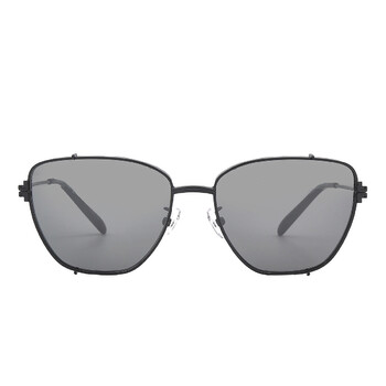 Dark Grey Flash Silver Mirror Cat Eye Sunglasses TY6105 32826V