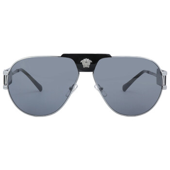 Dark Grey Pilot Mens Sunglasses VE2252 100187