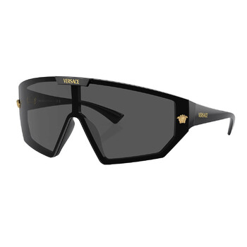 Dark Grey Shield Unisex Sunglasses VE4461 GB187