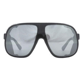Diffractor Smoke Silver Flash Oversized Unisex Sunglasses ML0206 05C