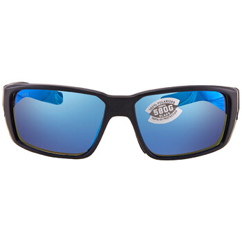 FANTAIL PRO Blue Mirror Polarized Glass Sunglasses 6S9079 907901