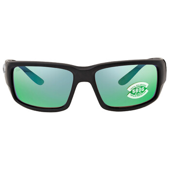 Fantail Green Mirror Polarized Glass Sunglasses TF 11 OGMGLP