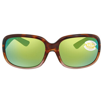 GANNET Green Mirror Polarized Polycarbonate Sunglasses GNT 120 OGMP