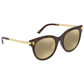 Gold Cat Eye Ladies Sunglasses CT0024SA 002