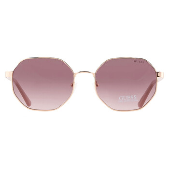 Gradient Bordeaux Geometric Ladies Sunglasses GF6160 28T