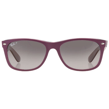 Gray Gradient Polarized Square Sunglasses RB2132 6606M3