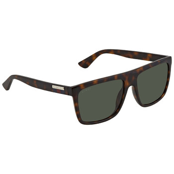 Green Browline Sunglasses GG0748S 003