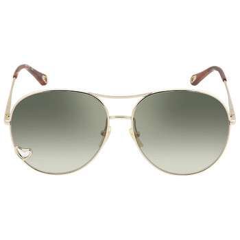 Green Gradient Pilot Ladies Sunglasses CH0028S 003