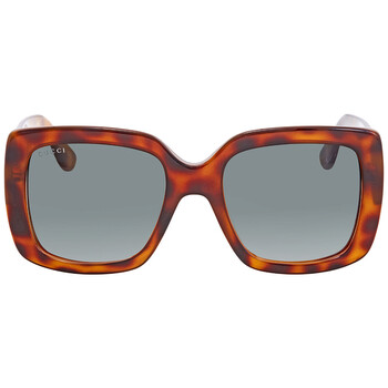 Green Gradient Rectangular Sunglasses GG0141S 002