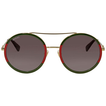 Green Gradient Round Sunglasses GG0061S 003