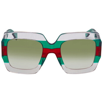 Green Gradient Square Sunglasses GG0178S 001