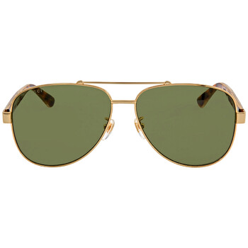 Green Pilot Sunglasses GG0528S 009