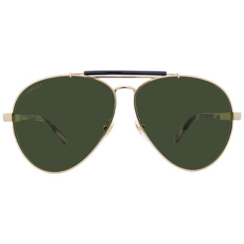 Green Pilot Sunglasses GG1287S 003