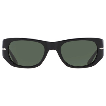 Green Rectangular Unisex Sunglasses PO3307S 9531