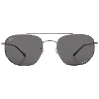 Grey Chromance Irregular Sunglasses RB3707 004K8