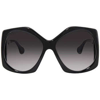 Grey Geometric Sunglasses GG0875S 001